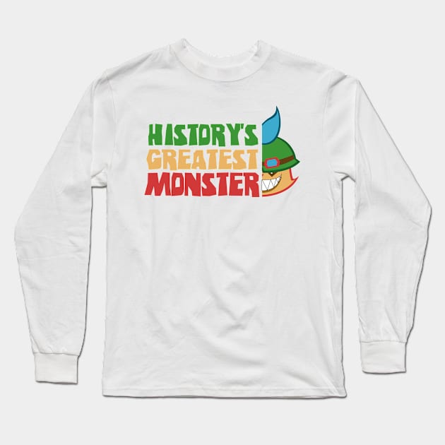 History's Greatest Monster Long Sleeve T-Shirt by jscomic